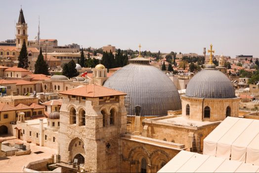 Israel ,Jerusalem, Church of the Holy Sepulchre, Student Travel, School Trip, Religion, Religious Studies © Noam Chen, ThinkIsrael.com